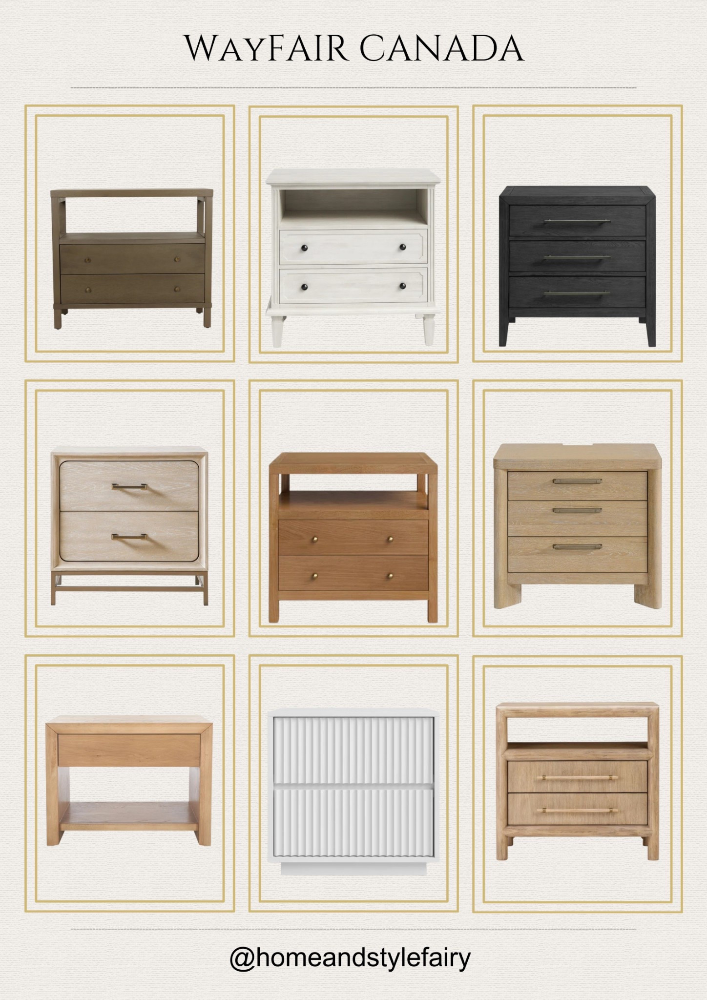 Beautiful nightstand collection, that will make your bedroom look like luxury hotel room! 

#LTKHome #LTKSeasonal #LTKSaleAlert #homeinspo #neutralhome #bedroomfurniture

#LTKspring #LTKcanada