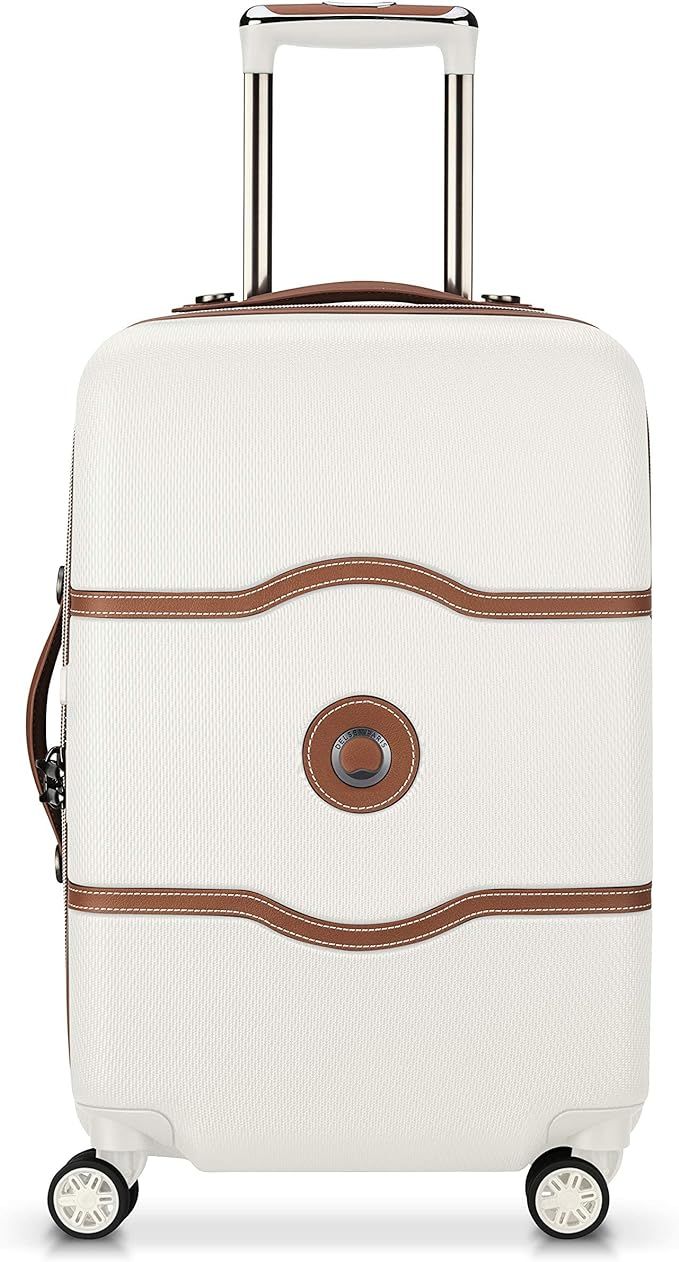 DELSEY Paris Chatelet Air Hardside Luggage, Spinner Wheels, Champagne White, Carry-on 21 Inch | Amazon (US)