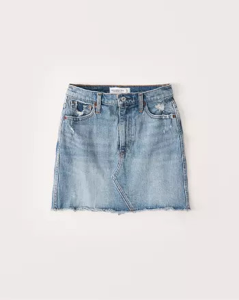 Abercrombie & Fitch Womens Denim Mini Skirt in Medium Wash - Size 24 | Abercrombie & Fitch US & UK
