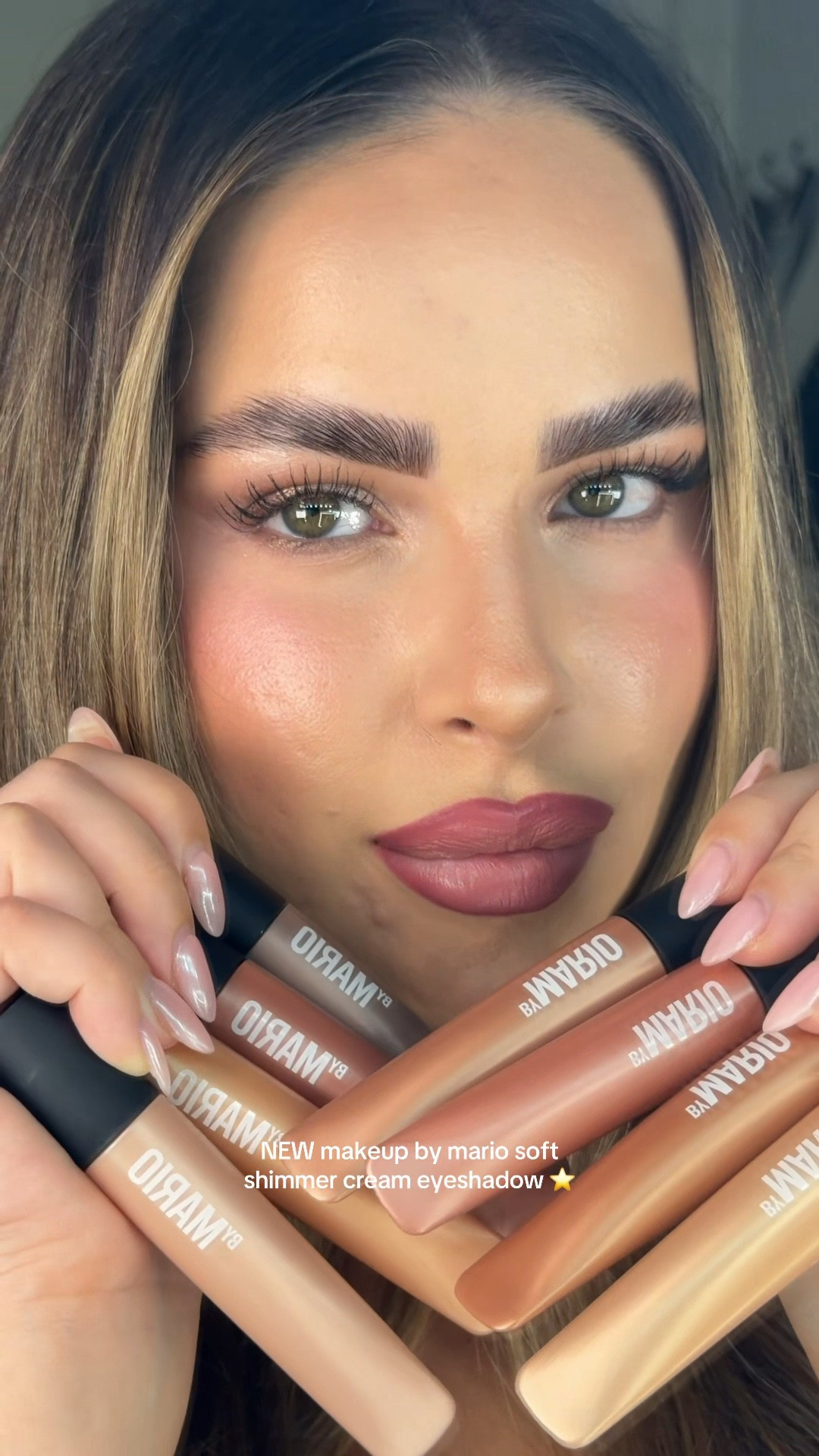 the easiest eyeshadows ever wowww ⭐️ @Makeup By Mario wearing shades: plum pewter + pink pearl #creameyeshadow #eyeshadowtutorial #makeupbymario #makeuptutorial #eyeshadowlook
