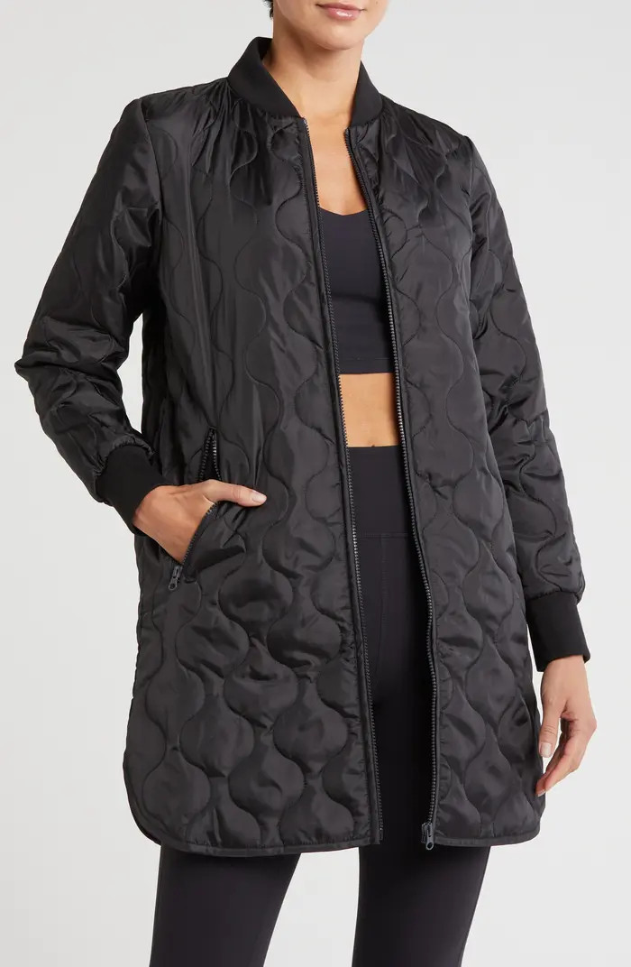 Longline Quilted Jacket | Nordstrom Rack