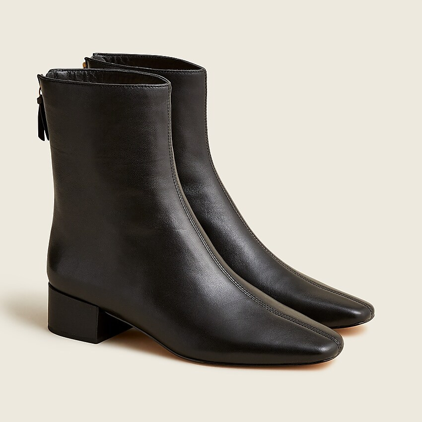 Roxie center-seam ankle boots in leather | J. Crew US