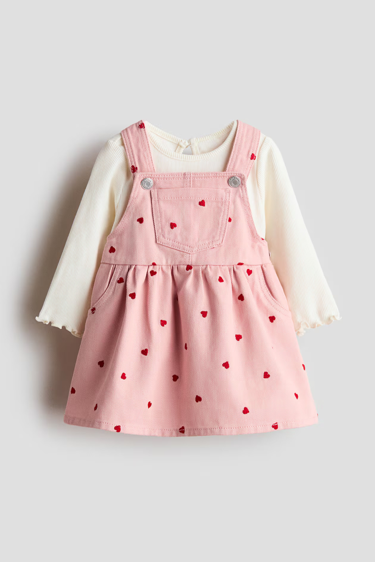 2-Piece Overall Dress and Top Set | H&M (US + CA)