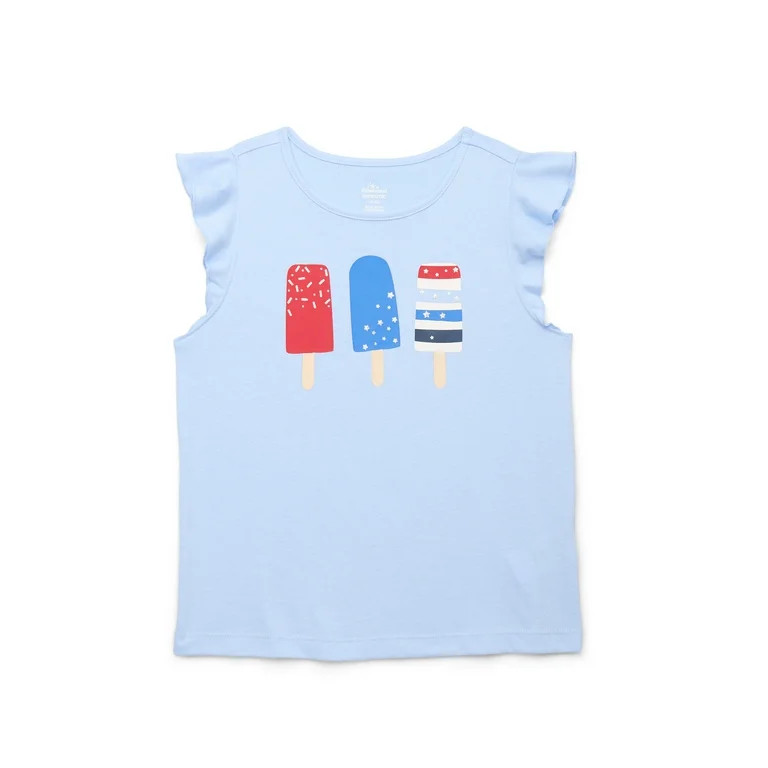 Way to Celebrate! Girls Americana Popsicle Tank Top, Sizes 4-18 - Walmart.com | Walmart (US)