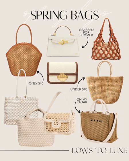 Spring Bags - Purse - Accessories - Woven - Neutral 

#LTKstyletip #LTKitbag #LTKSeasonal