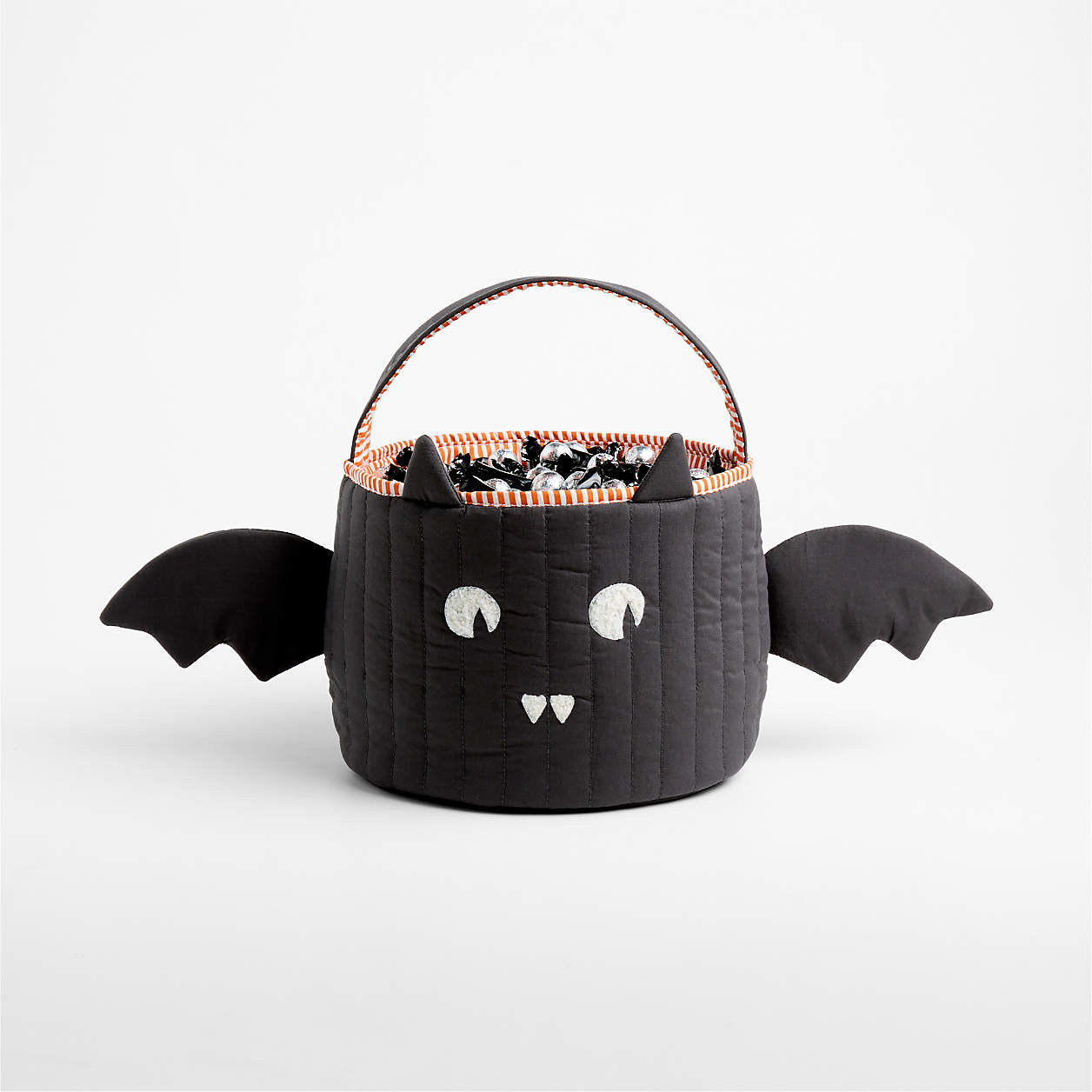 Quilted Bat Kids Halloween Treat Bag + Reviews | Crate & Kids | Crate & Barrel