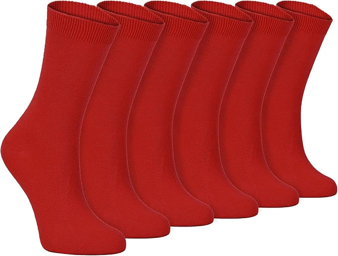 Sock Snob - 6 Pairs of Ladies Thin Plain Coloured Cotton Rich Ankle Socks 4-7 uk | Amazon (UK)