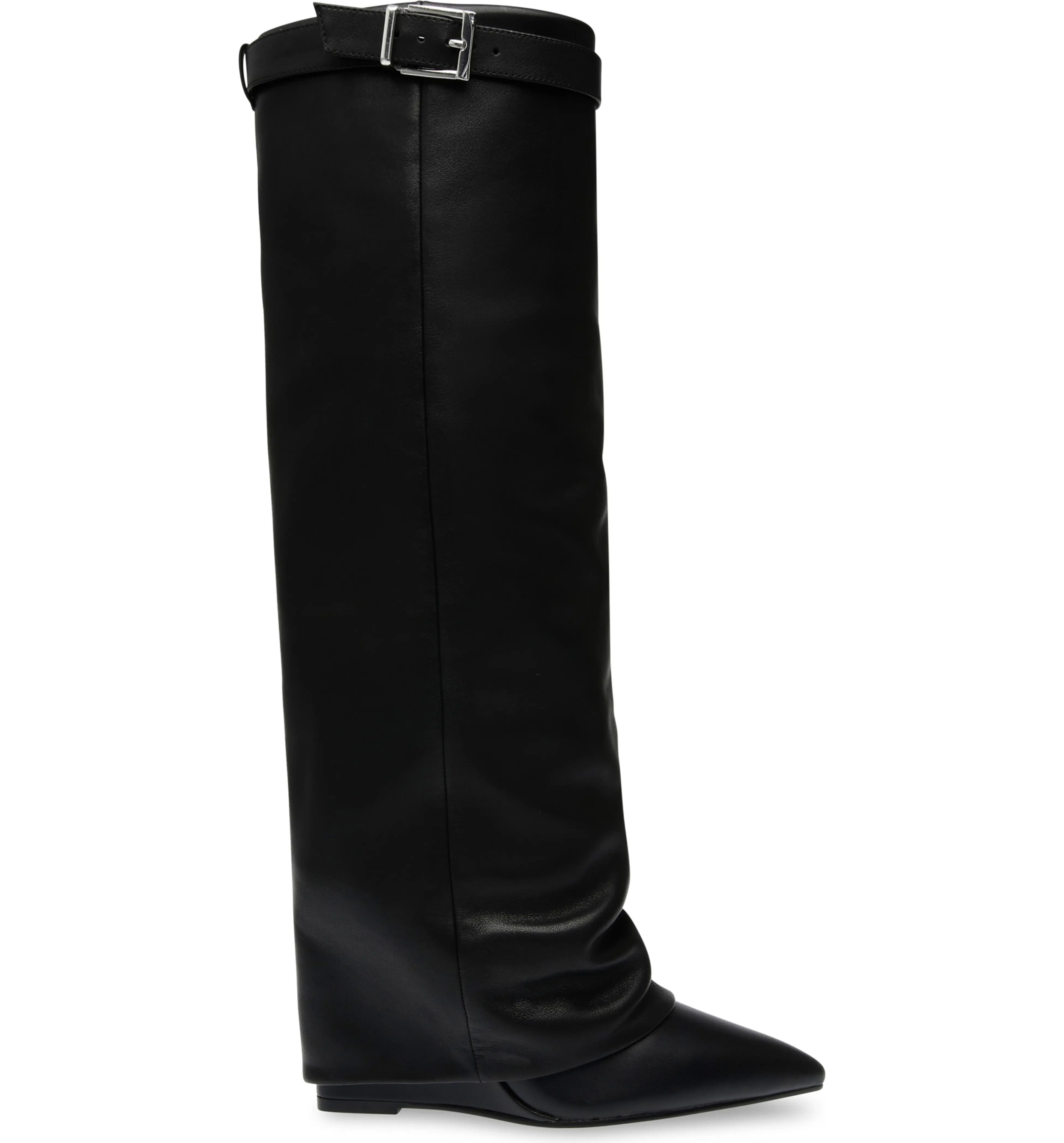 Corenne Foldover Shaft Pointed Toe Knee High Boot (Women) | Nordstrom