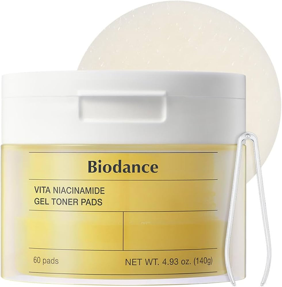 Biodance Vita Niacinamide Gel Toner Pads, Dark Spot Corrector, Evening Skin Tone, Gentle Exfoliat... | Amazon (US)