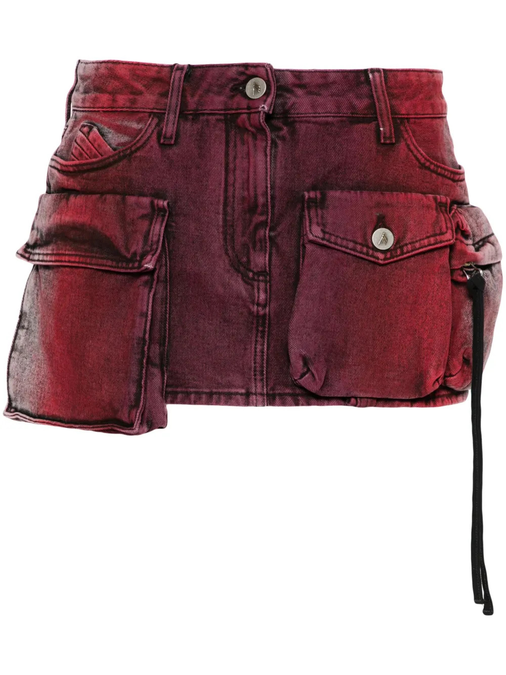 The Attico Cargo Denim Miniskirt - Farfetch | Farfetch Global