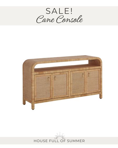 Sale in this beautiful coastal cane console table rattan 
Coastal furniture dining room 

#LTKhome #LTKsalealert