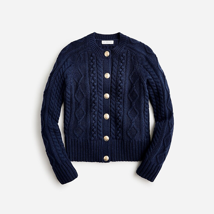 Cable-knit cardigan | J. Crew US