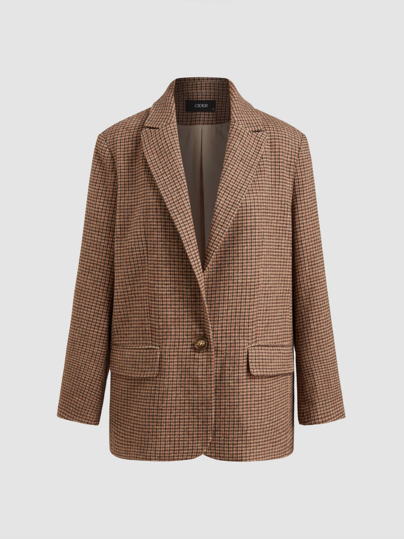 Tweed Check Blazer | Cider