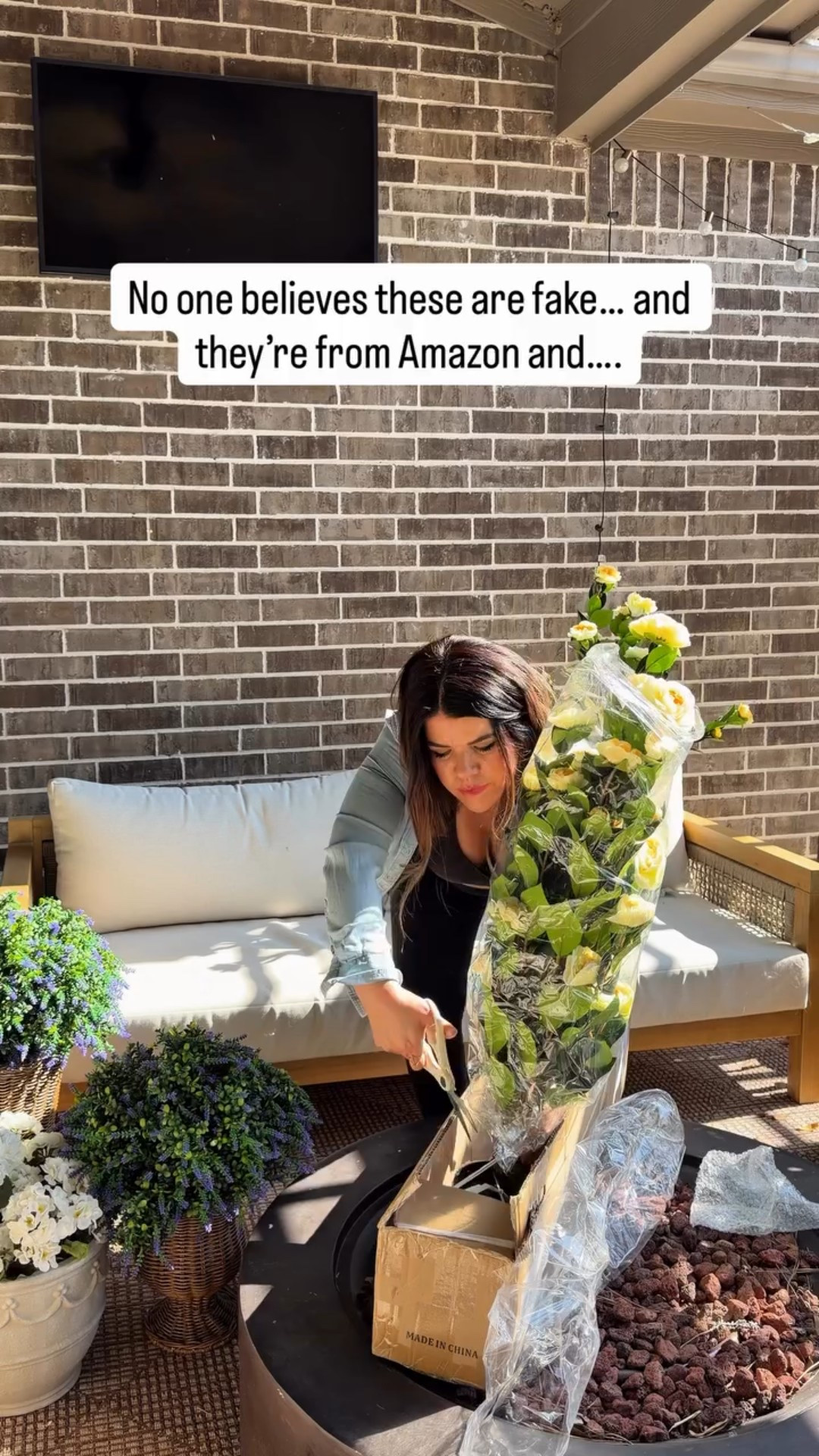 Comment Flowers for links! No one believes these are fake… and they’re from Amazon. 🤍🌿

I used to replace my patio plants every single season. Between the heat, watering, and maintenance… it just wasn’t worth it.

These faux Camellia bushes:
✔ Look incredibly realistic
✔ Hold up outdoors
✔ Require ZERO maintenance
✔ Stay full and green all year

If you’re refreshing your patio for spring and want that high-end, polished look without the upkeep… these are it.