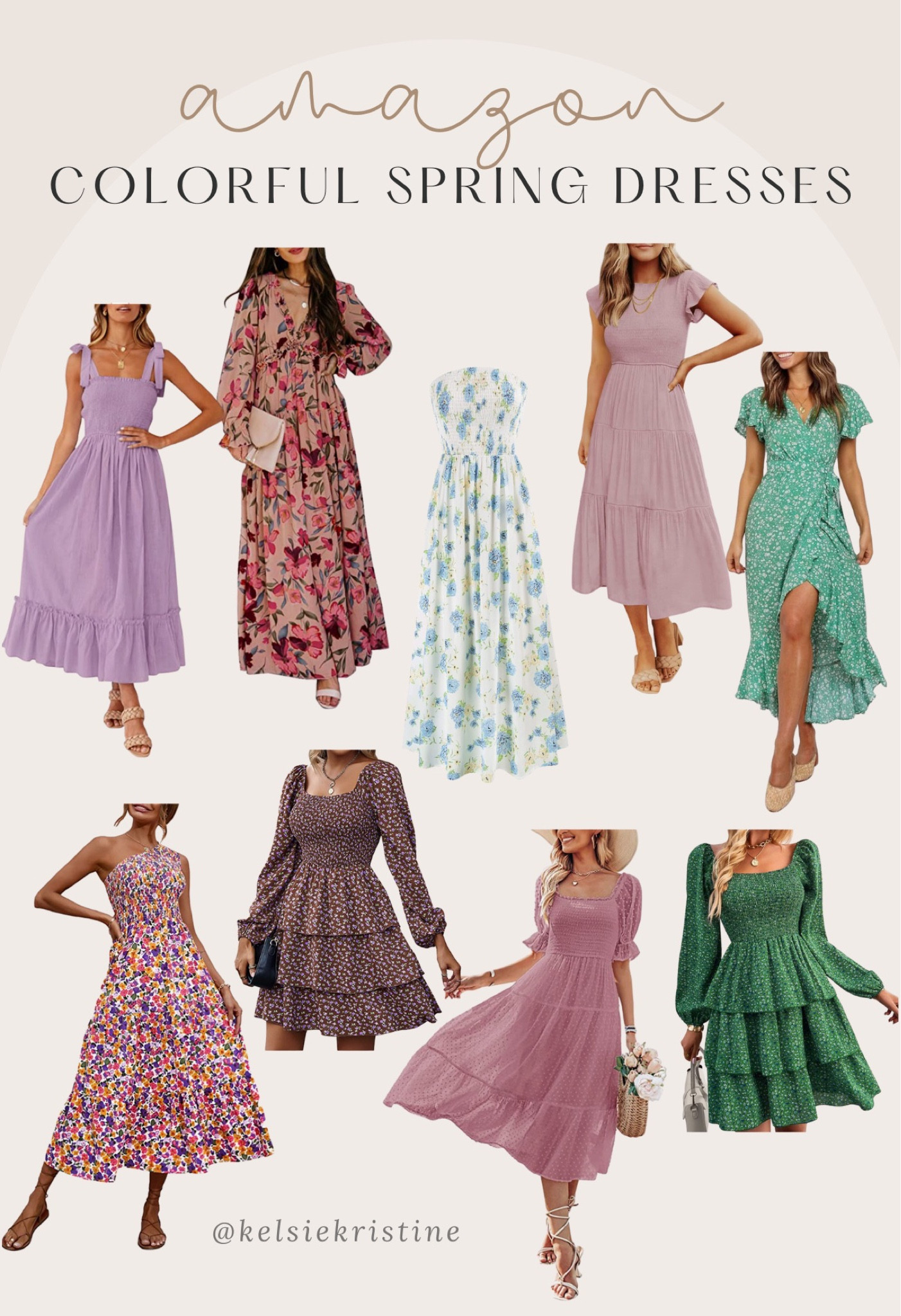 Colorful spring dresses from Amazon / Easter dresses / Bridal Shower Dresses / Amazon Find / Amazon Fashion

#LTKstyletip #LTKfindsunder50 #LTKSeasonal
