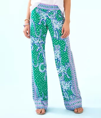 33" Bal Harbour Mid-Rise Palazzo Pant | Lilly Pulitzer