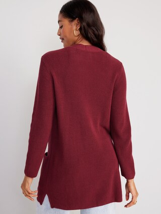 Textured Long-Line Open-Front Sweater for Women | Old Navy (US)