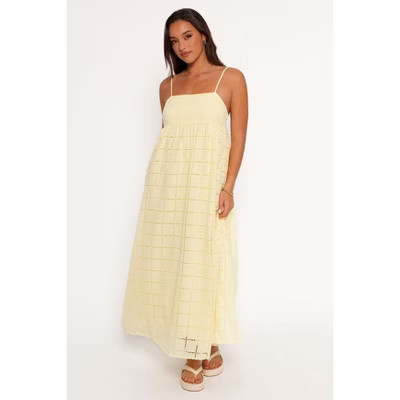 Alyah Maxi Dress - Butter Yellow XL | Target