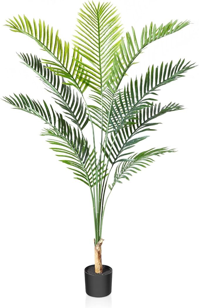 CROSOFMI Artificial Areca Palm Tree 6 Feet Fake Tropical Palm Plant,Perfect Faux Dypsis Lutescens... | Amazon (US)