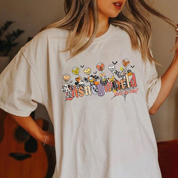 Retro Comfort Colors Disneyworld Halloween Shirts Mickey - Etsy | Etsy (US)