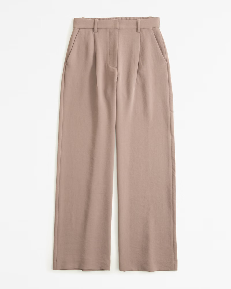 Women's A&F Harper Tailored Premium Crepe Pant | Women's Bottoms | Abercrombie.com | Abercrombie & Fitch (US)