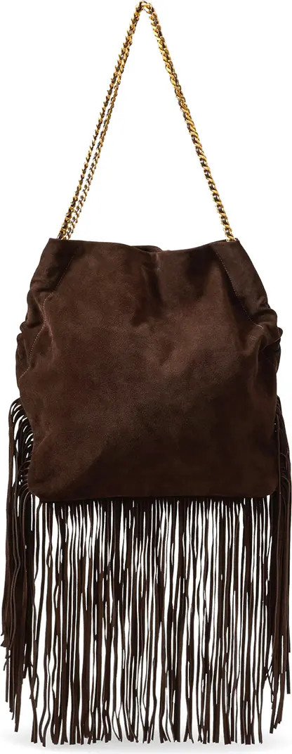 Veronica Beard Large Slouch Fringe Suede Shoulder Bag | Nordstrom | Nordstrom