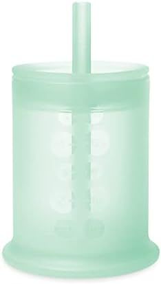 Olababy Silicone Training Cup with Straw Lid |Water Drinking Cup For Babies | 6+ Mo Infant To 12-18  | Amazon (US)