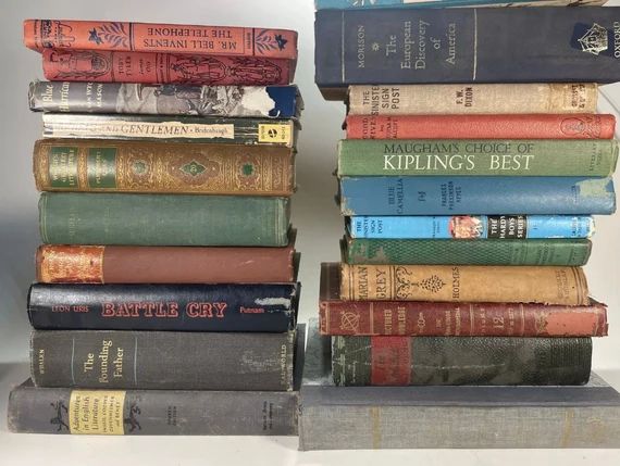Lot of 10 Vintage Antique Collectible Rare Hard to Find Books - Etsy | Etsy (US)