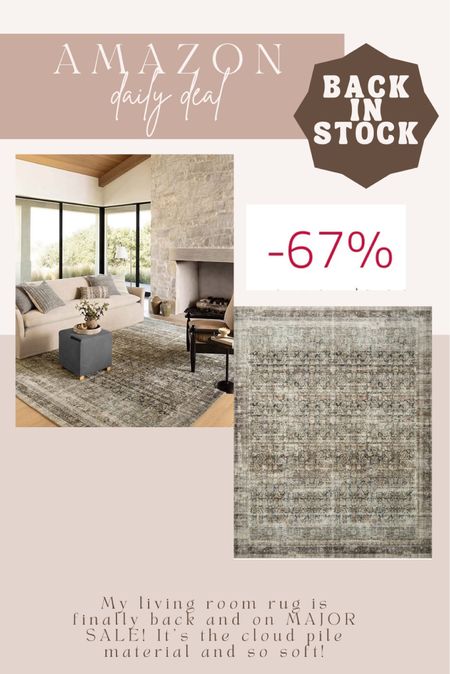 My living room rug has been out of stock for months! It’s back and on major sale! It’s one of the amber lewis loloi cloud pile rugs and is so soft!

#LTKhome #LTKsalealert #LTKSeasonal