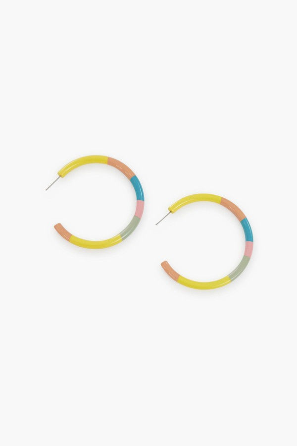 Exclusive Rainbow Splashed Hoops | Tuckernuck (US)