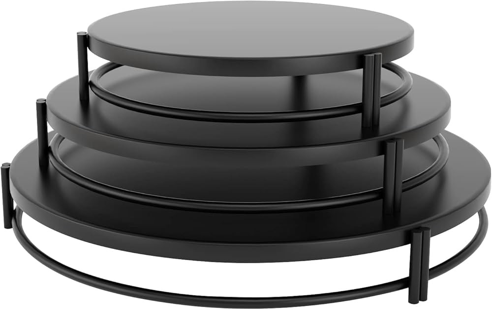 Vivevol Set of 3 Cake Stands, Cake Plate, Dessert Stand, Cupcake Stand for Parties, Home Decorati... | Amazon (US)