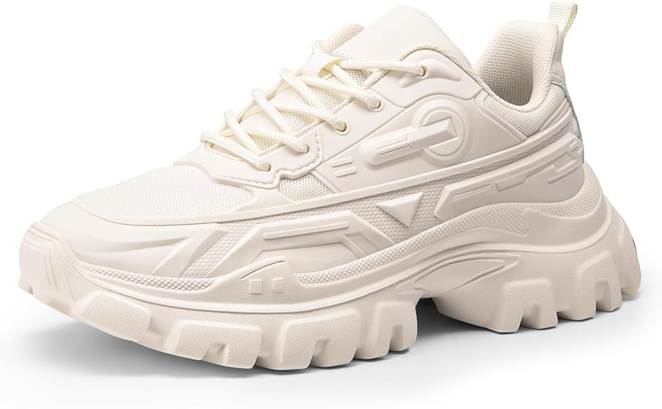 DREAM PAIRS Chunky Fashion Sneakers for Women, Women's Platform Bold Lace-Up Comfortable Sneakers | Amazon (US)