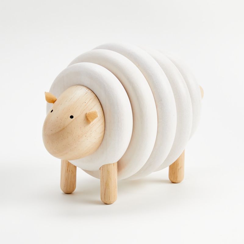 Wooden Lacing Sheep + Reviews | Crate & Kids | Crate & Barrel