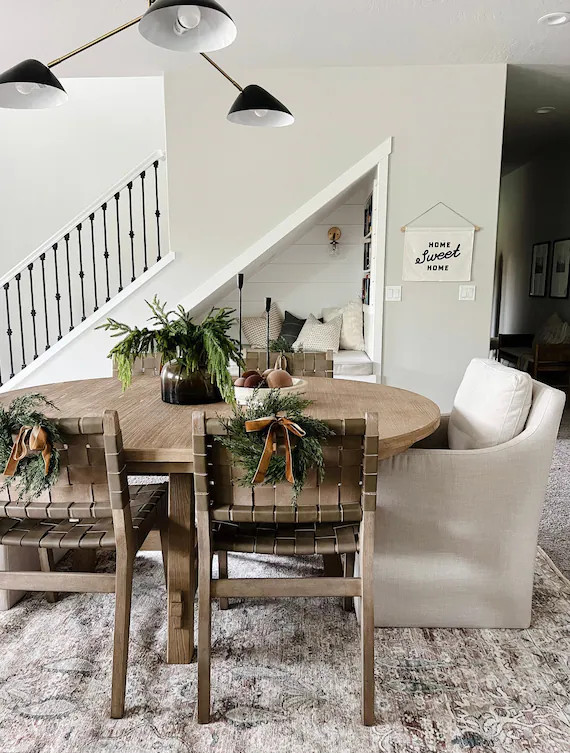 Neutral Christmas Mini Cabinet Wreaths With Ribbon Mini Cedar - Etsy | Etsy (US)