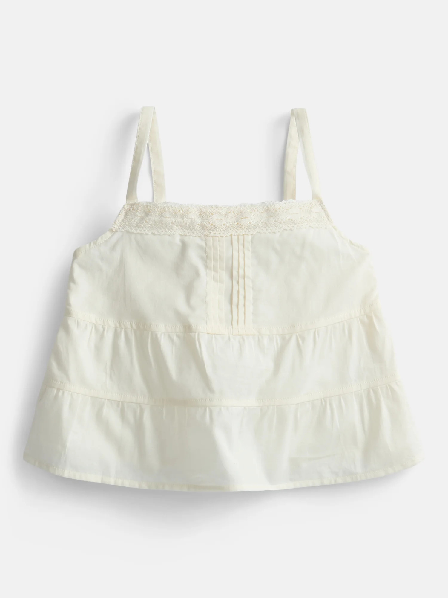 Weekend Academy Girls Pintuck Cotton Tank Top, Sizes 4-18 | Walmart (US)