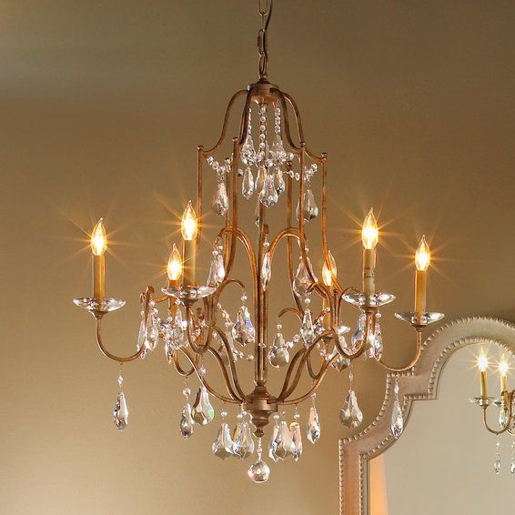 Elegance Crystal Swag Chandelier - 6 Light | Shades of Light