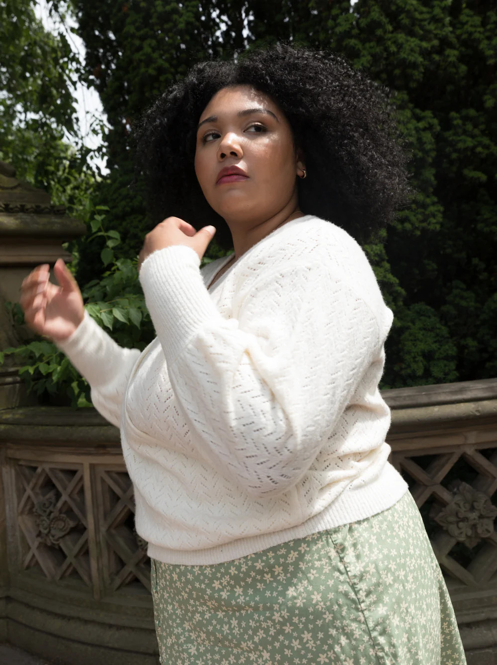 Sasha Pointelle Pullover Sweater | ABLE Clothing