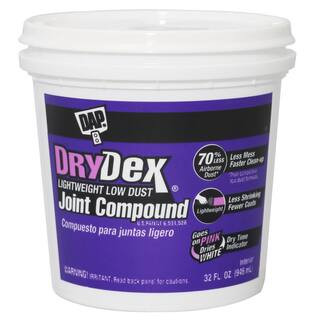 DAP DryDex 32 oz. Premium Lightweight Low Dust Joint Compound 12385 - The Home Depot | The Home Depot