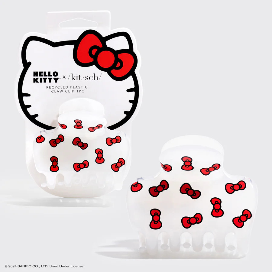 Hello Kitty x Kitsch Recycled Plastic Claw Clip - Kitty Bows | Kitsch