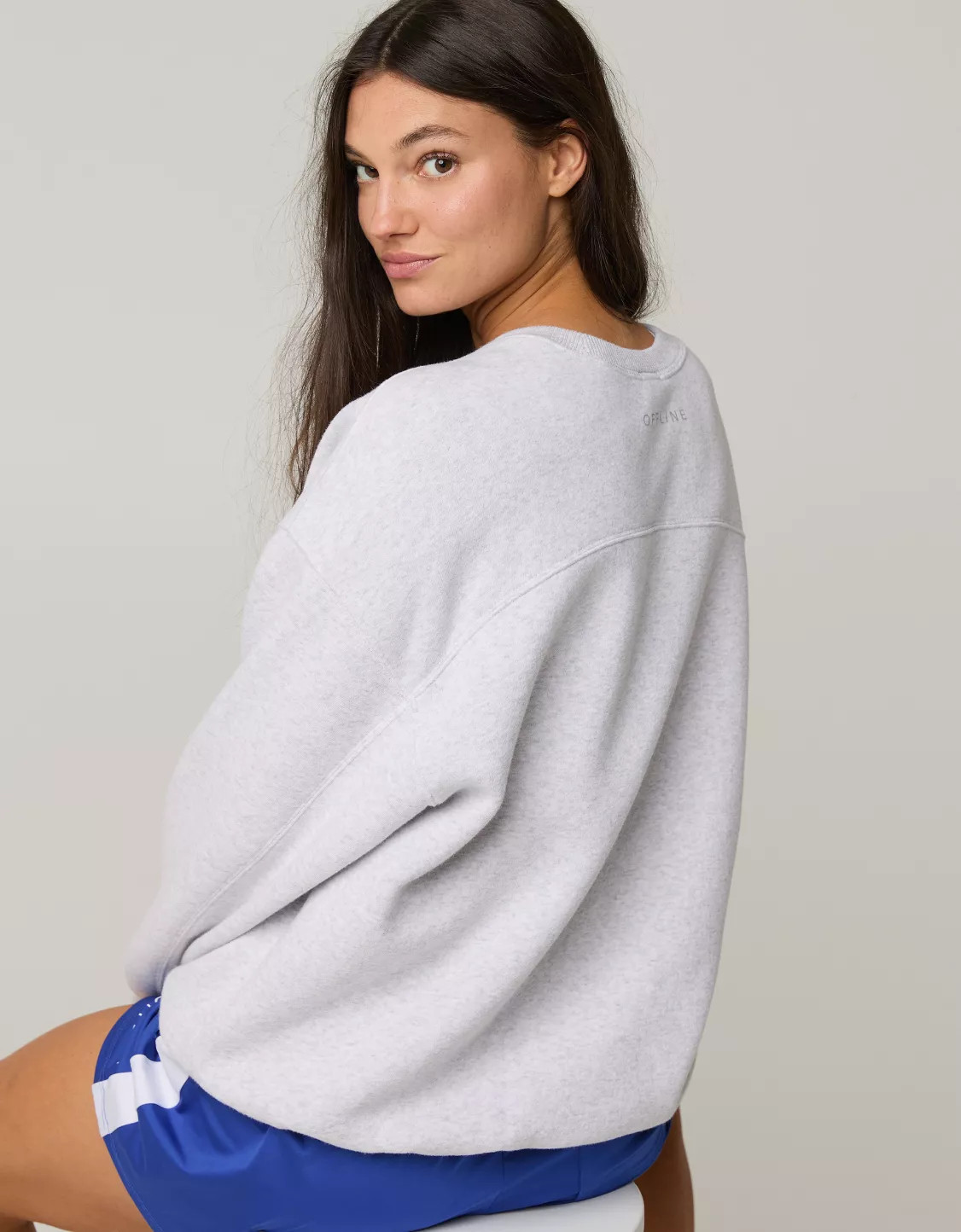 OFFLINE By Aerie Cloud Fleece Oversized Crewneck | American Eagle Outfitters (US & CA)