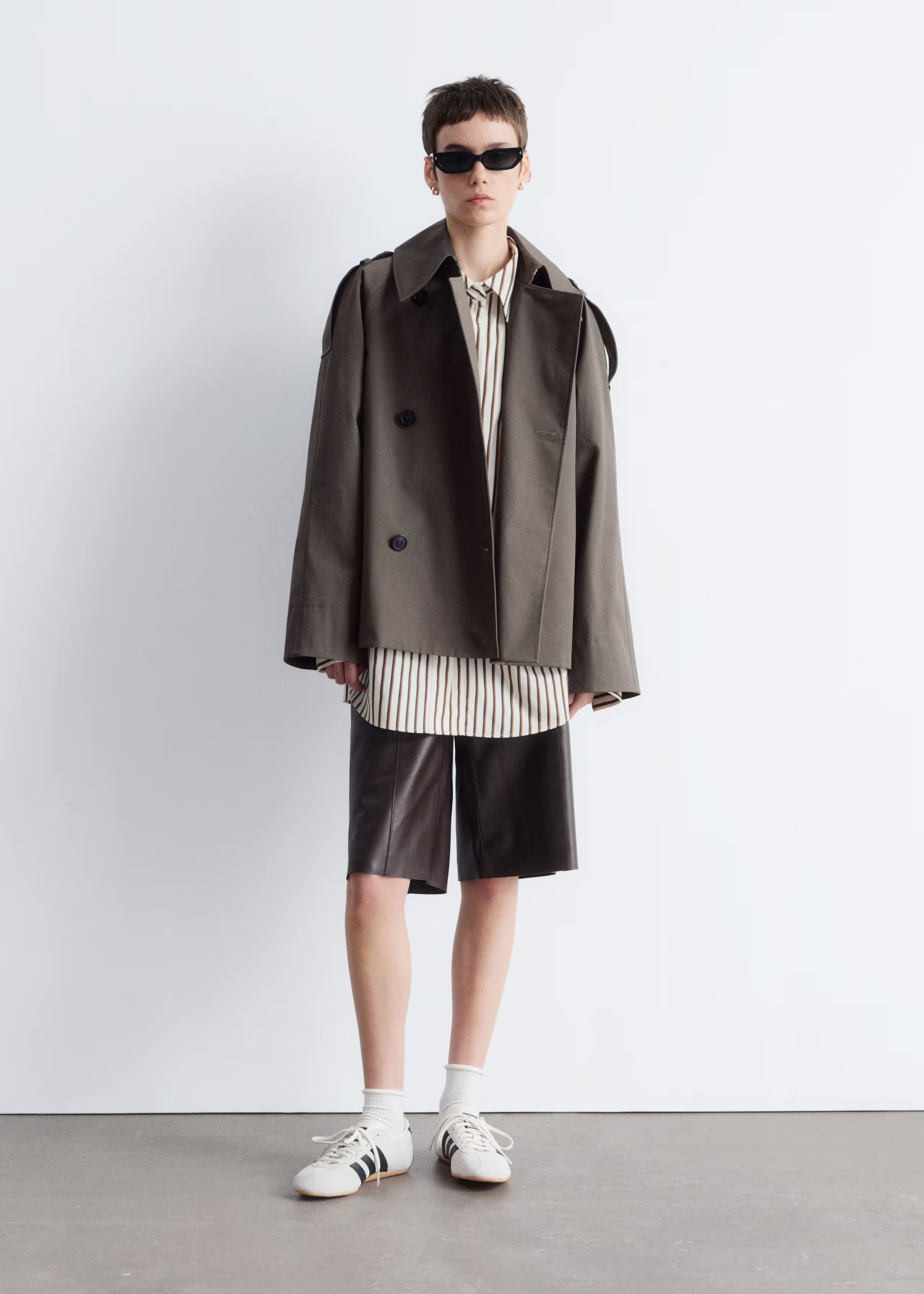 Double-Breasted Trench Jacket - Khaki Green - & Other Stories GB | & Other Stories UK