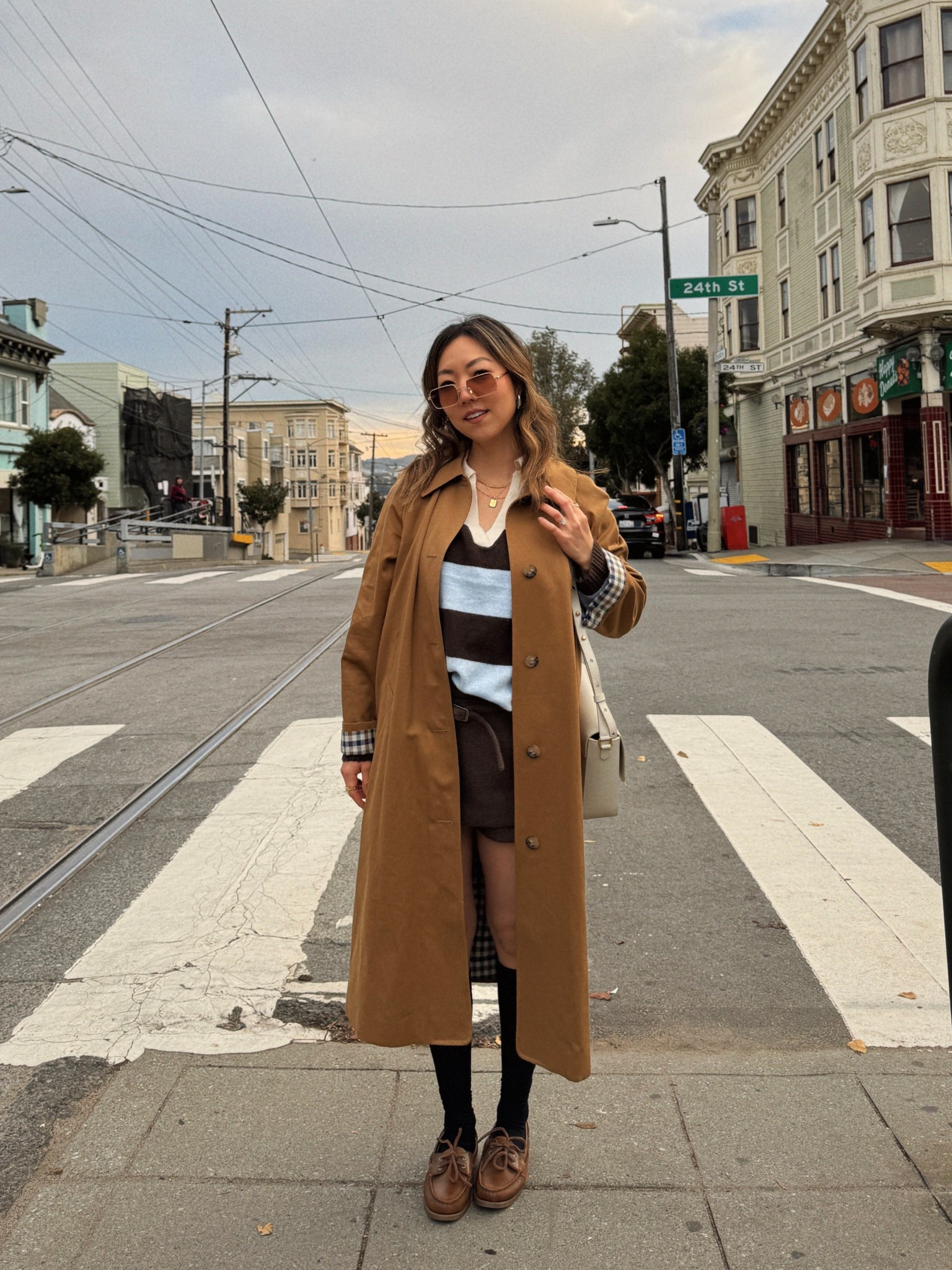 Wearing size US4 in the coat
Shoes run true to size 