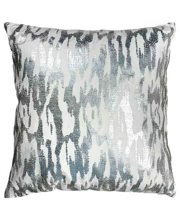 Mod Lifestyles Glamour Collection Metallic Zebra Print Decorative Pillow, 20 | Macys (US)