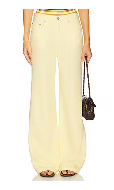 PISTOLA Jadyn Low Slung Palazzo in Lemonade from Revolve.com | Revolve Clothing (Global)