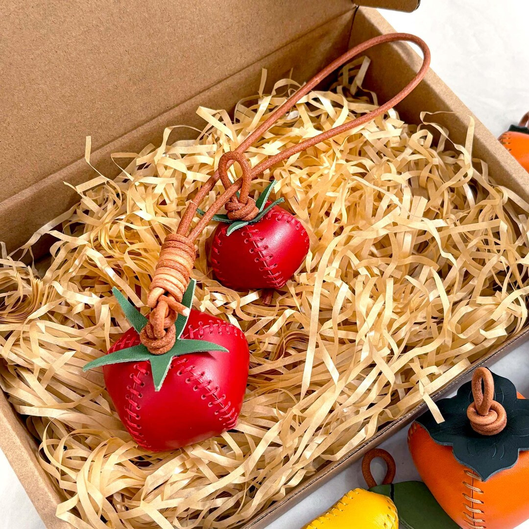 Leather Red Tomato Bag Charm,3d Fruit Handbag Charm,purse Accessories Pendant Keychain,car Hangin... | Etsy (US)