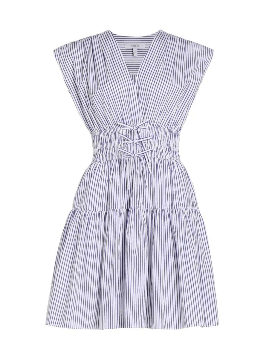 Tora Striped Smocked Minidress | Saks Fifth Avenue