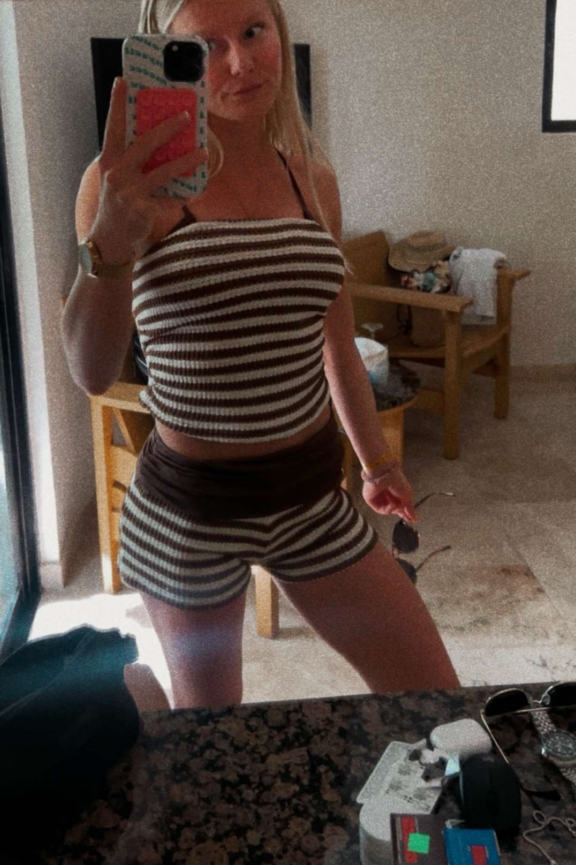 Crochet striped set + supportive bikini worn on the excursion of vacation - set: s, top: s, bottoms: xs 

#LTKTravel #LTKootd #LTKSwim