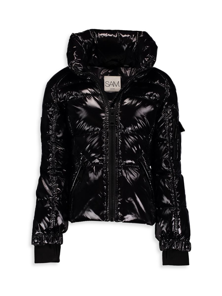 Girl's Freestyle Metallic Down Puffer Jacket | Saks Fifth Avenue