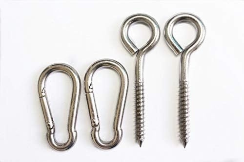 MHMYDZ 600lbs Capacity Premium Hammock Hanging Kit Heavy Duty,Durable Hammock Hooks&Carabiners fo... | Amazon (US)