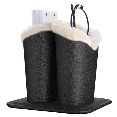 Eyeglass Holders, PU Leather Eyeglass Holder Stands With Soft Plush Lining - 2 Packs (Black, 1 Pack, 2 Slots) | Wayfair North America